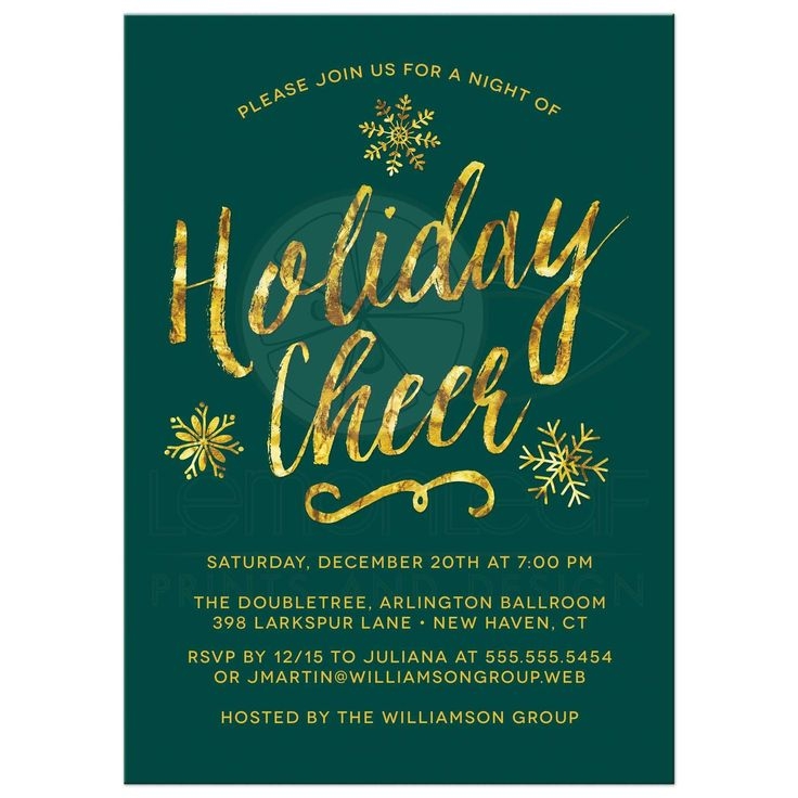 Free Holiday Party Invite Template Printable And Enjoyable Learning