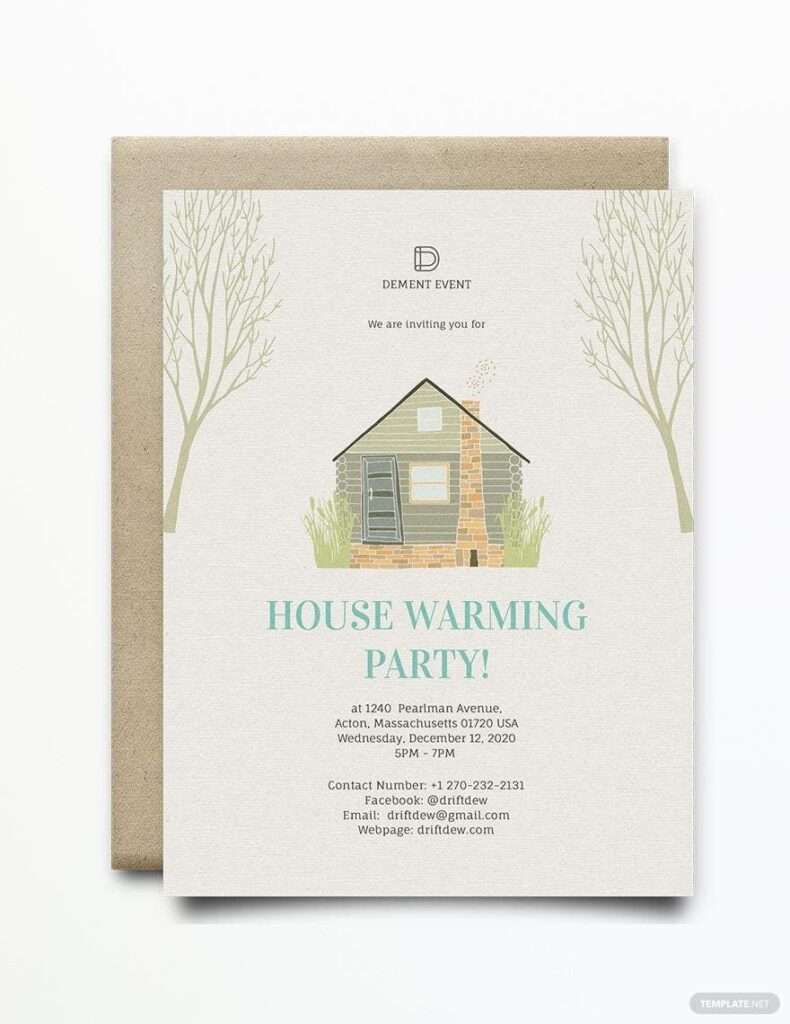 Free Housewarming Party Invitation Template Google Docs Illustrator