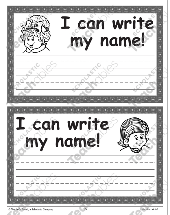 i can write my name worksheet