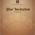 Free Iftar Invitation Cover Page Template To Edit Online
