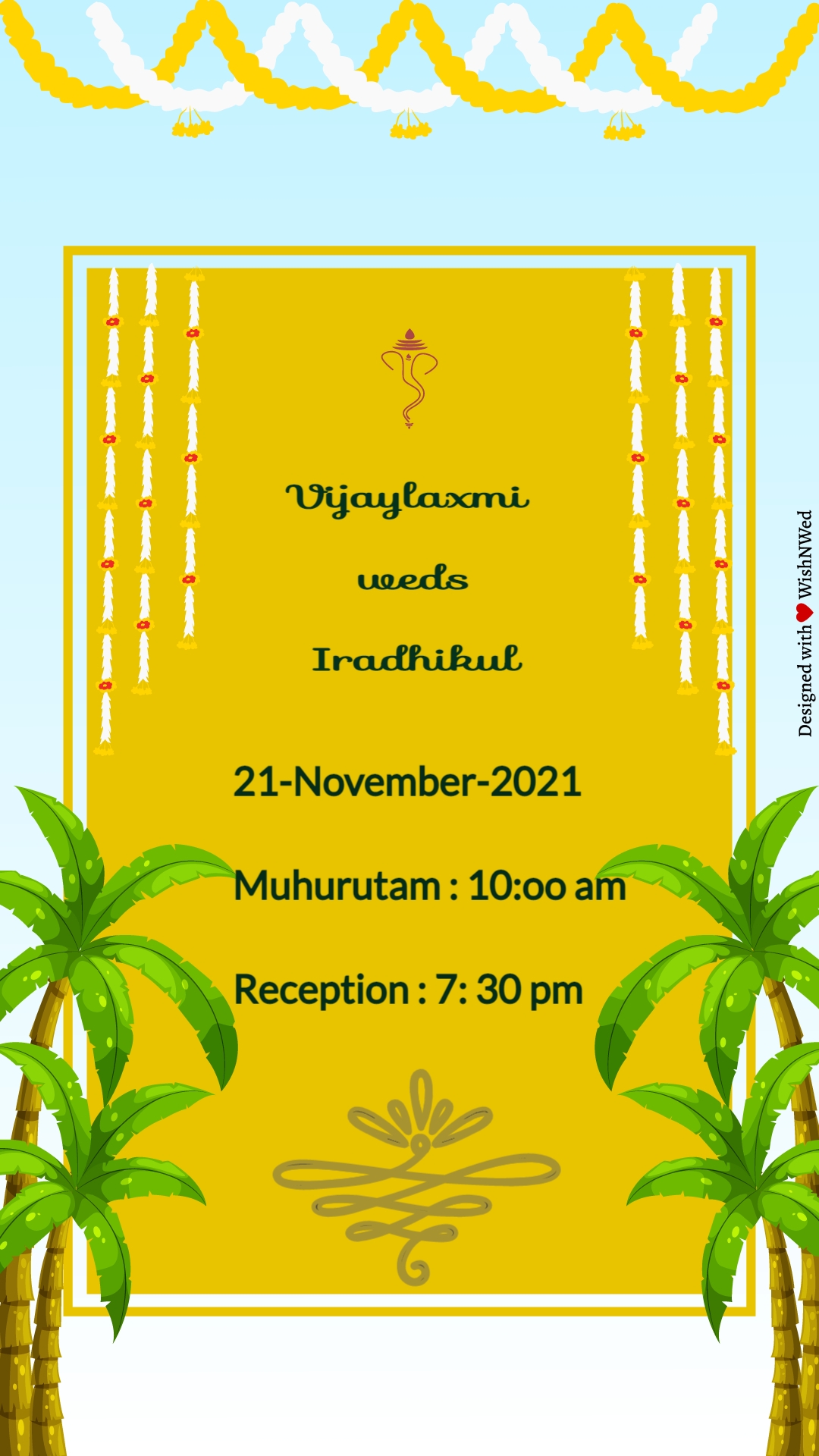 marriage invitation video template