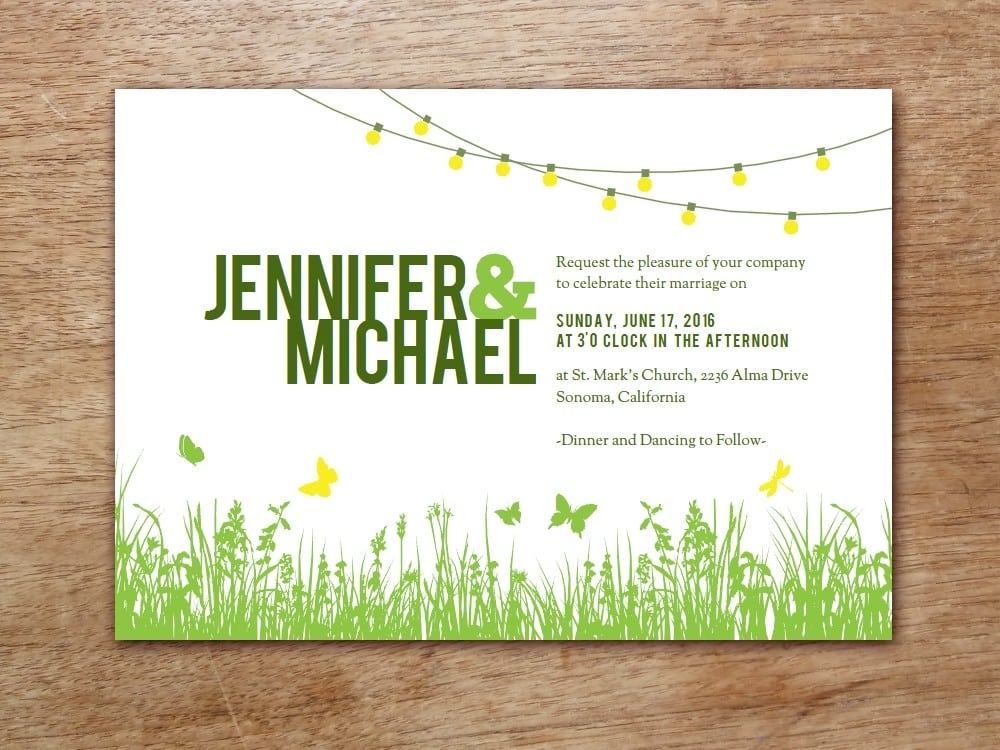 Free Invitation Template Backyard Party