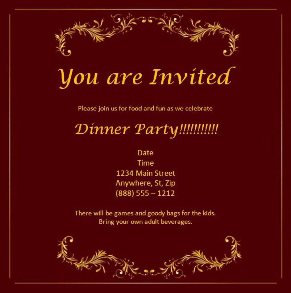 Free Invitation Templates To Download