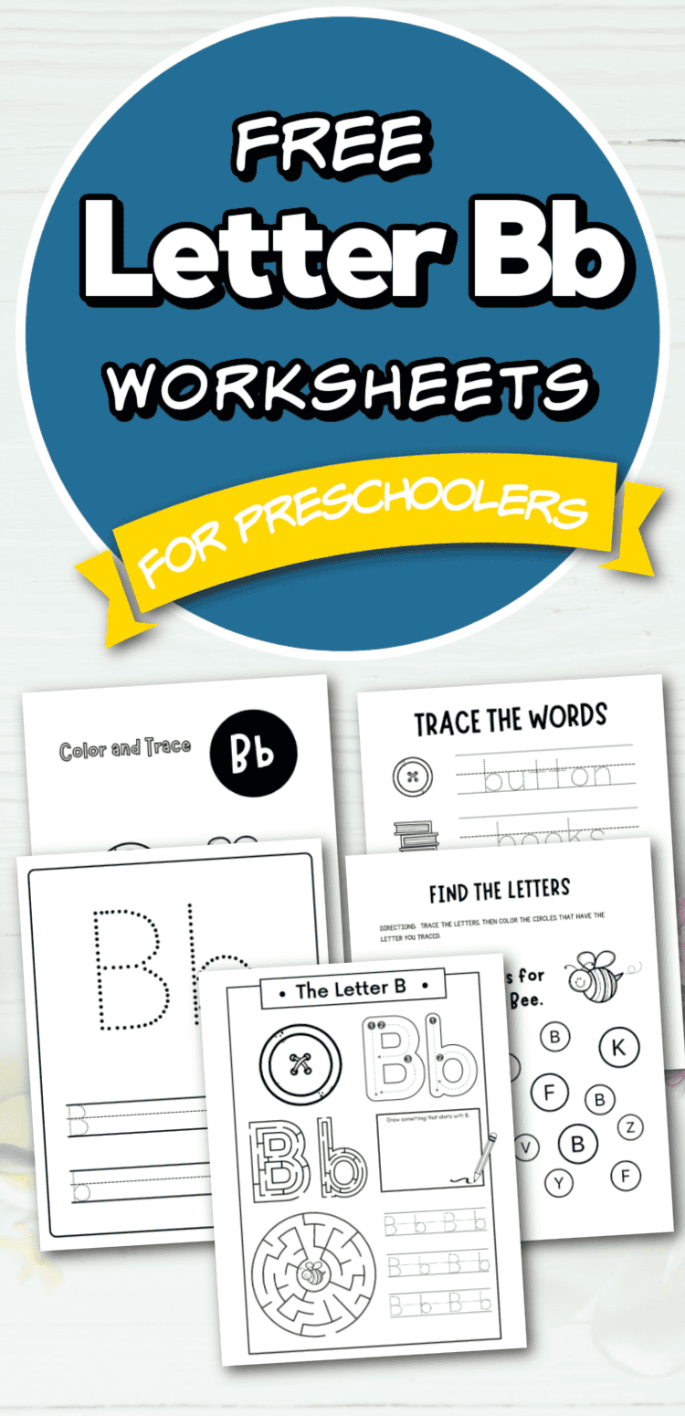 letter b worksheets for preschoolers
