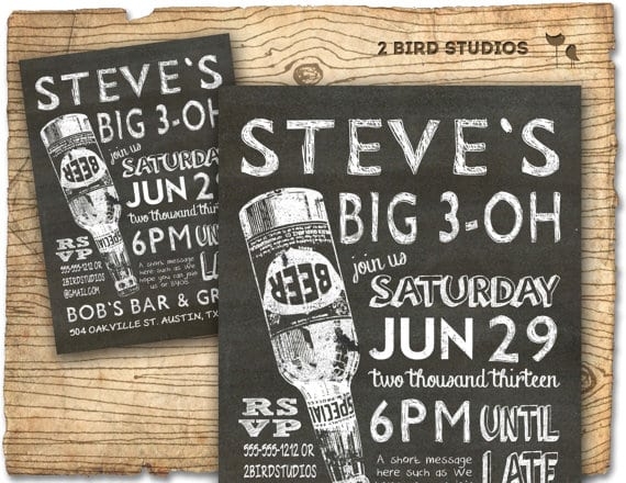 male birthday invitation templates