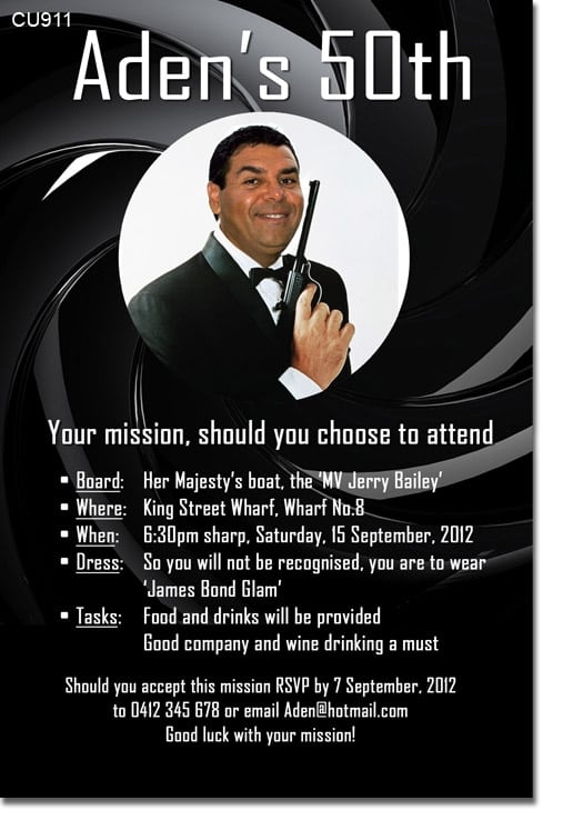 Free Male Birthday Invitation