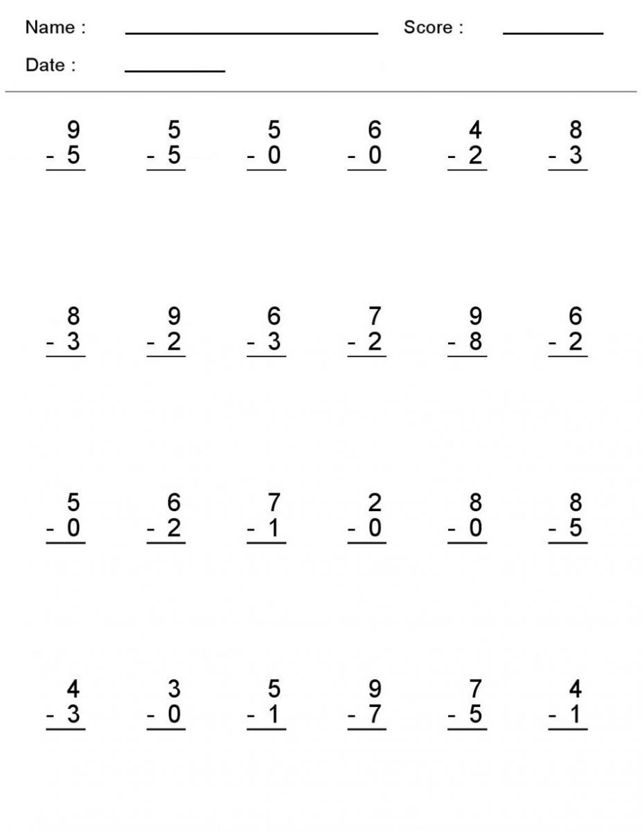 Free Math Practice Sheets K5 Worksheets