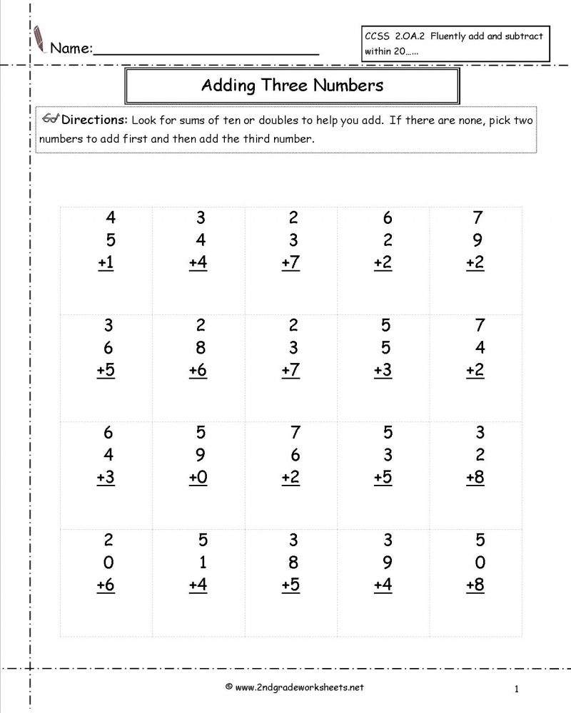 math free printable worksheets