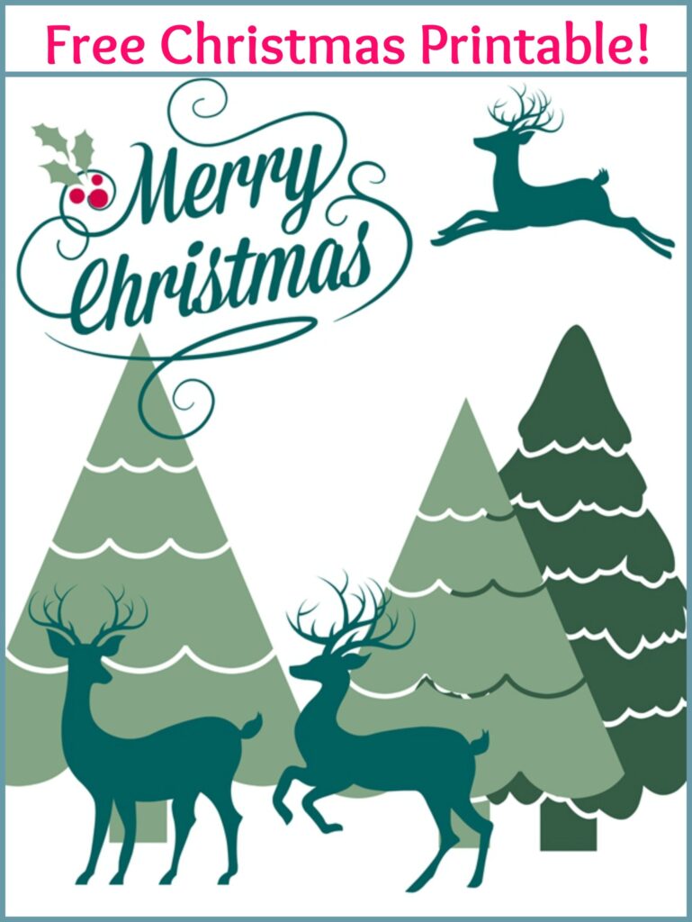 Free Merry Christmas Printable FREE Printable A Z