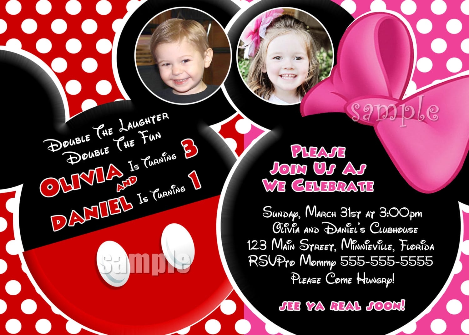 Free Mickey Mouse Template For Invitation