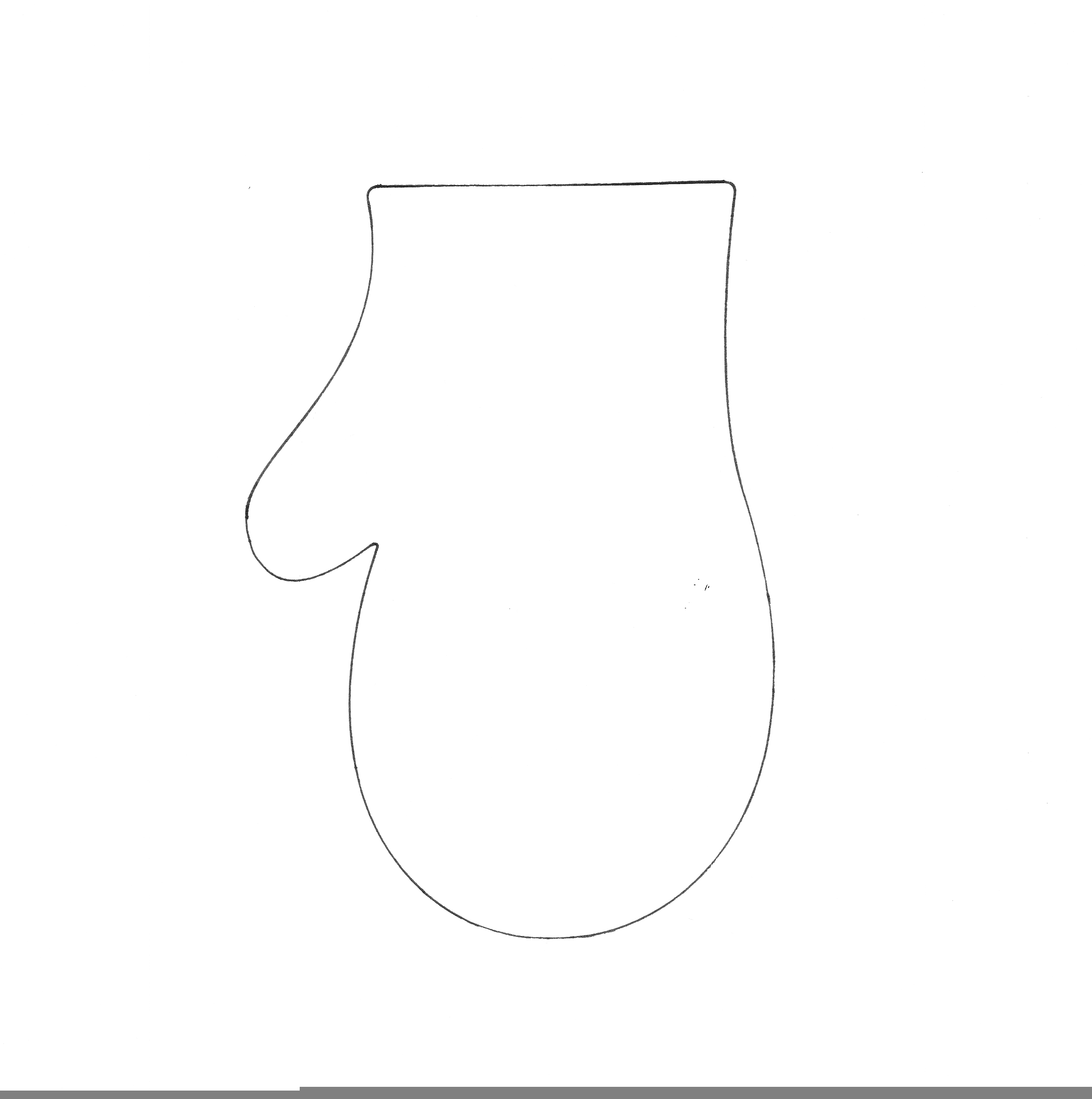 Free Mitten Template Printable Free Printable A To Z