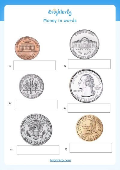 2nd grade money worksheets