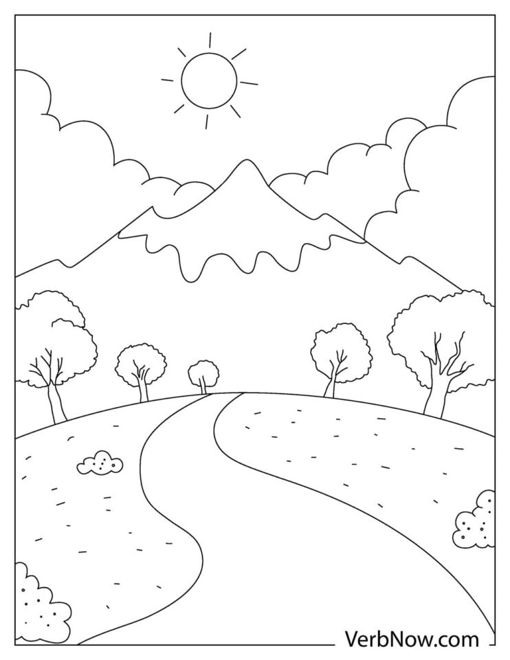 Free NATURE Coloring Pages For Download Printable PDF 