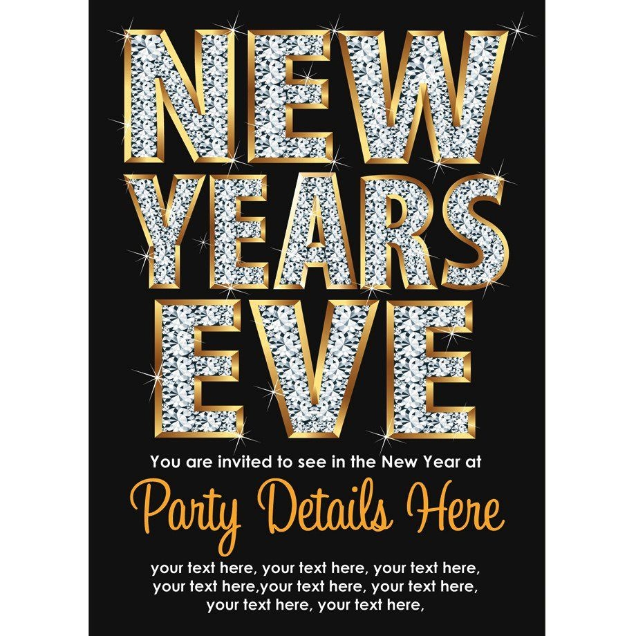 Free New Years Eve Invite Template Social Media Template