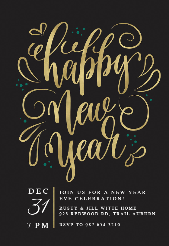 Free New Years Eve Invite Template Social Media Template