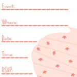 Free Party Invitation Template Cupcake Clipart