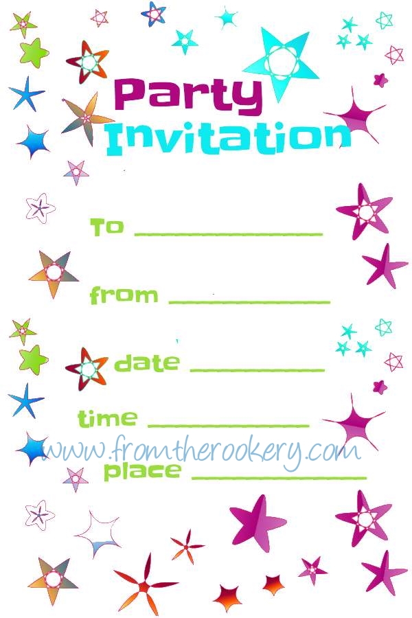 Free Party Invitations Printable Invitation Templates