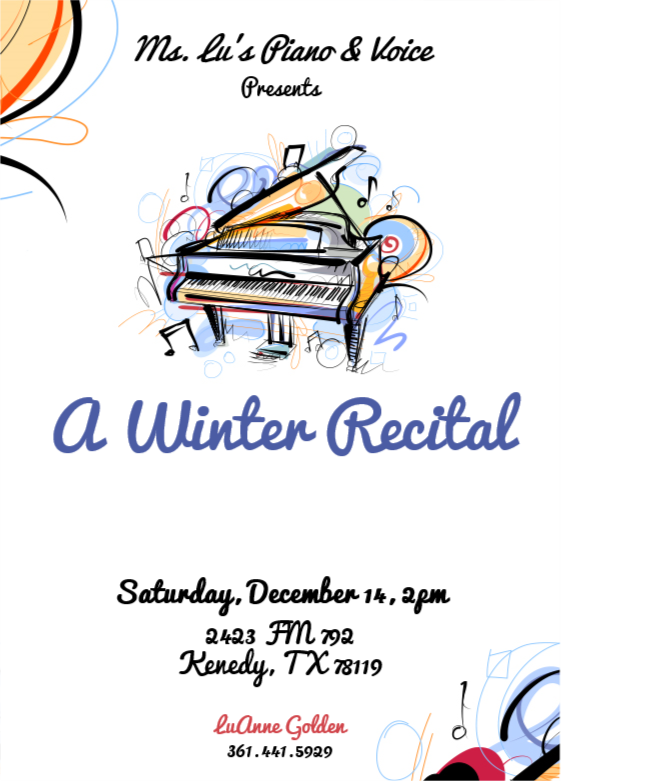 Free Piano Recital Invitation Template Dev onallcylinders