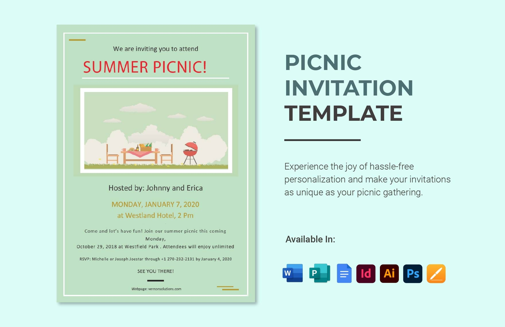 picnic invitation template free
