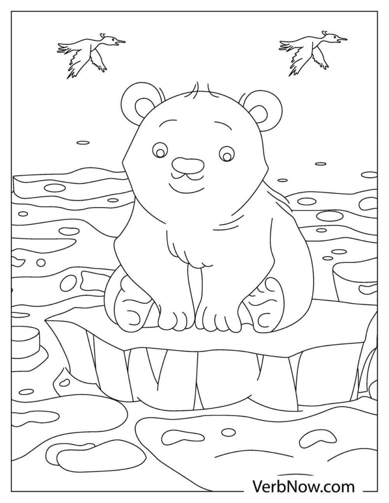 Free POLAR BEAR Coloring Pages For Download Printable PDF 