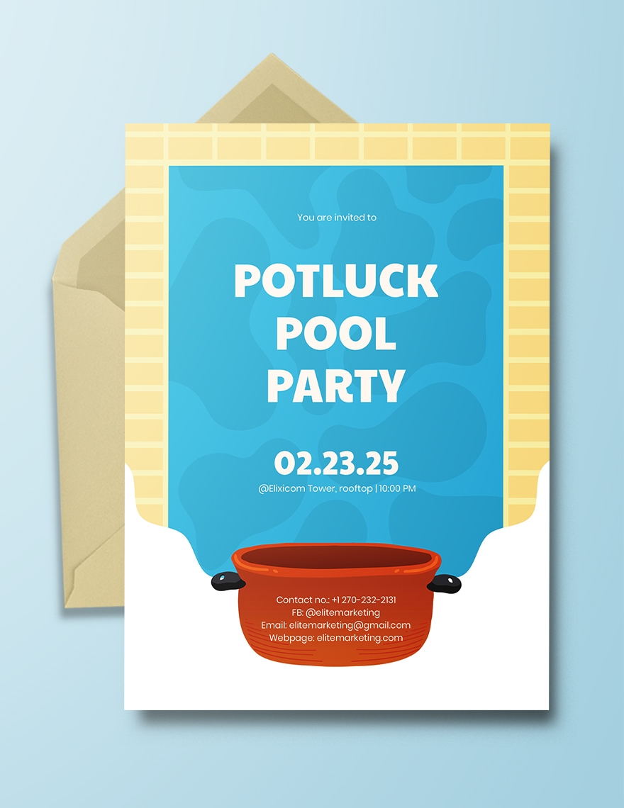 FREE Potluck Invitation Templates Examples Edit Online Download
