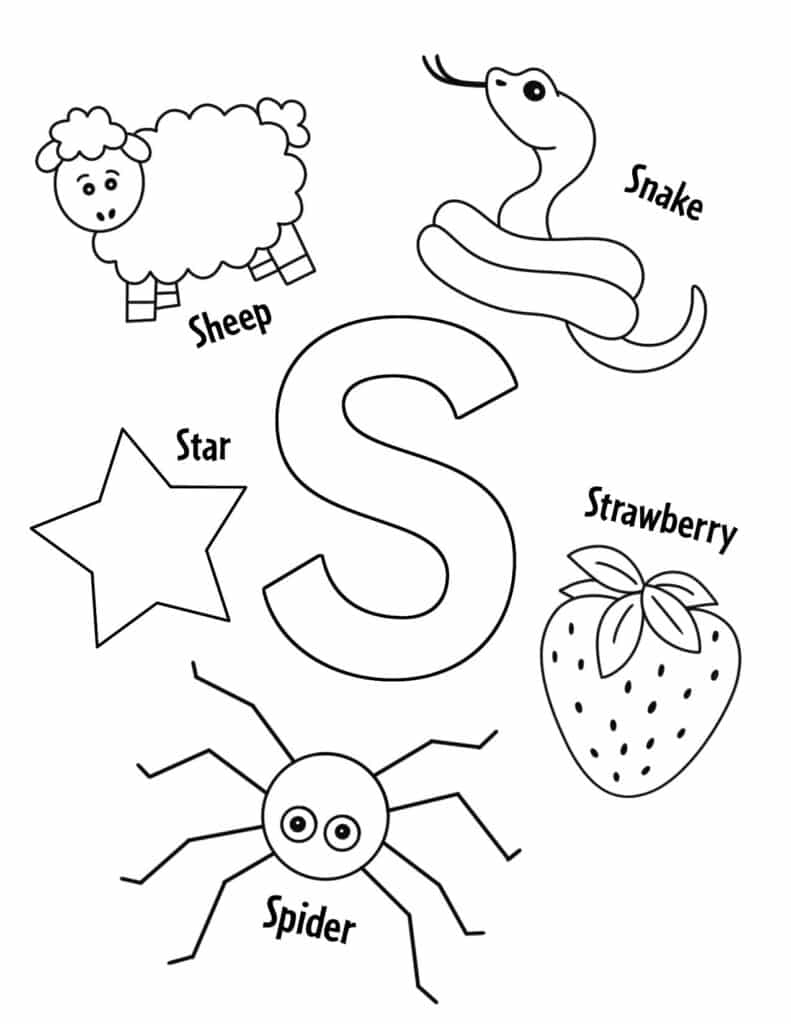 letter s worksheet preschool