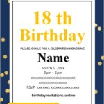 Free Printable 18th Birthday Invitations Templates Birthday Invitations