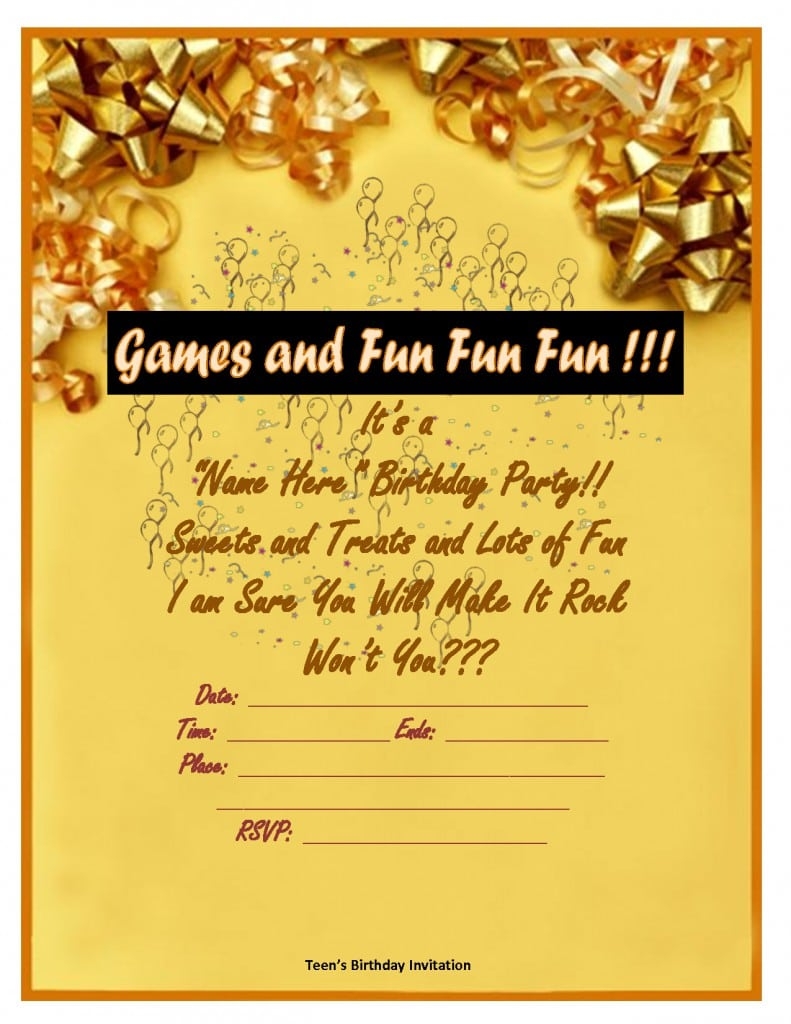 Free Printable 30th Birthday Invitation Templates