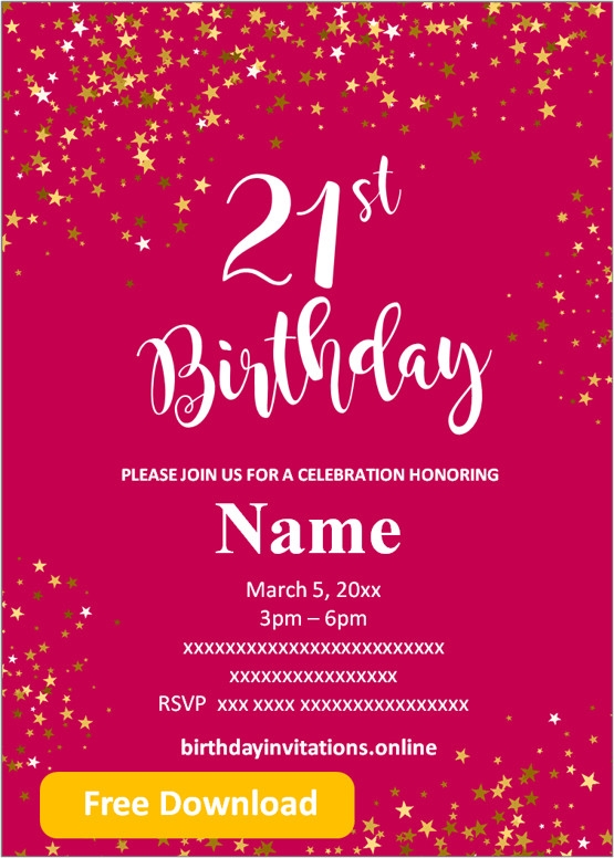 FREE Printable 30th Birthday Invitations Templates Party Invitation
