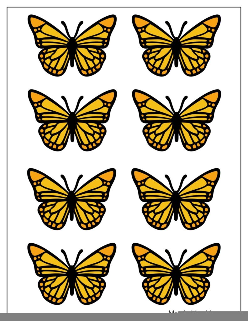 Free Printable 3D Butterfly Template Printable Templates