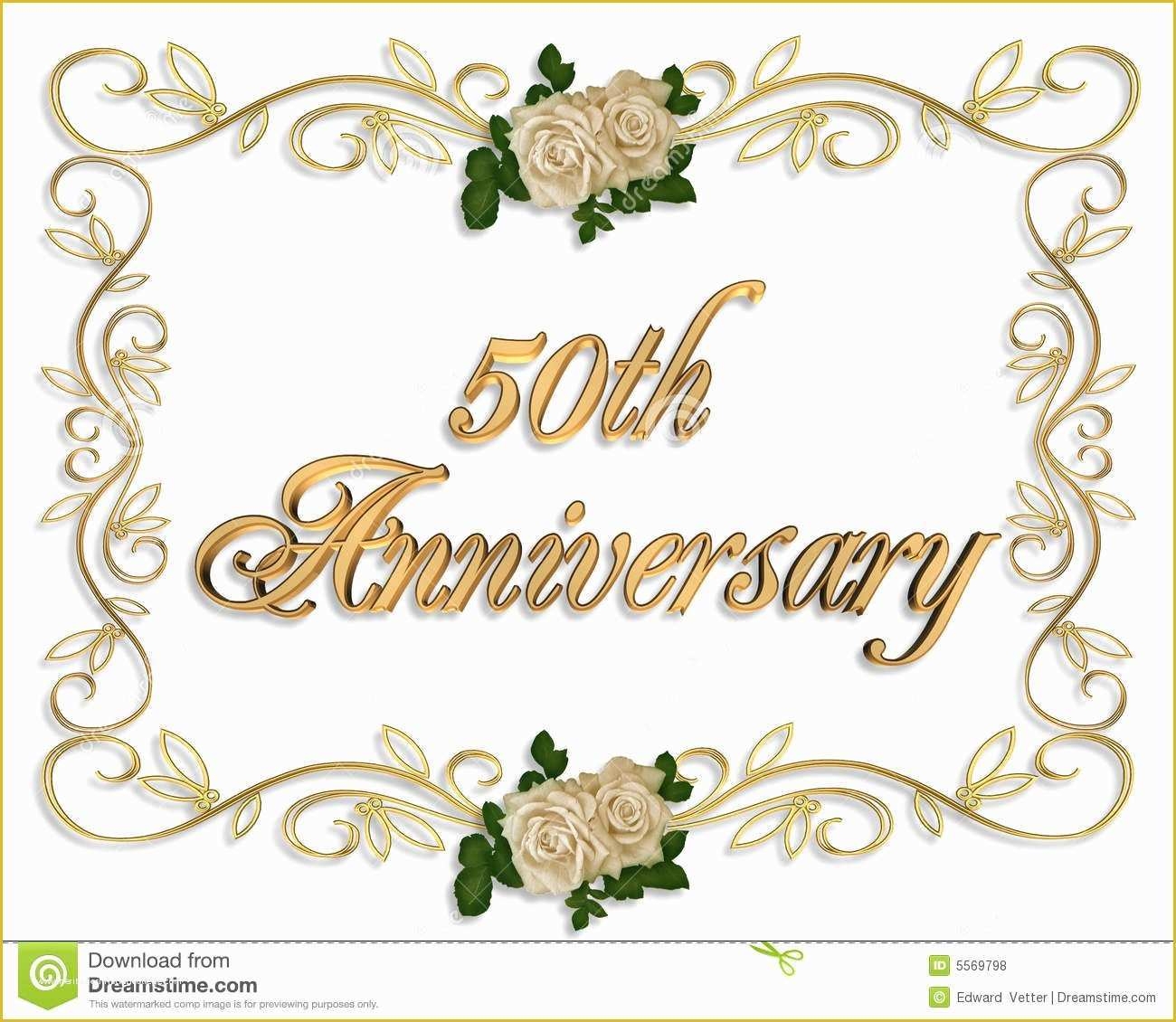 Free Printable 50th Wedding Anniversary Invitation Templates Of 23 