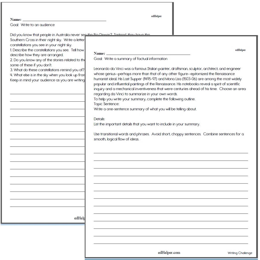 Free Printable 5th Grade Writing Worksheets Writing Worksheets