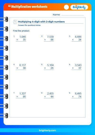 7th grade multiplication worksheets