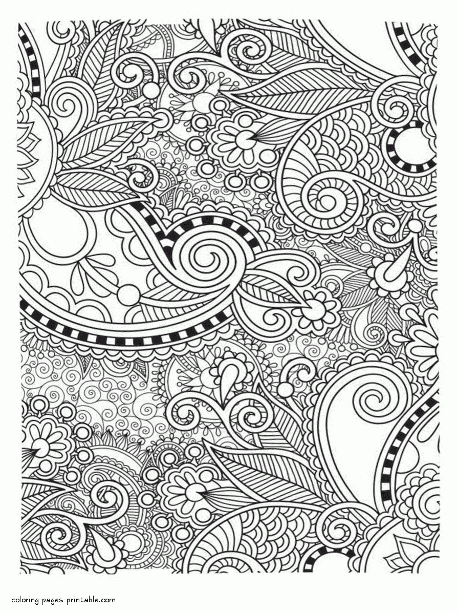 Abstract Coloring Pages