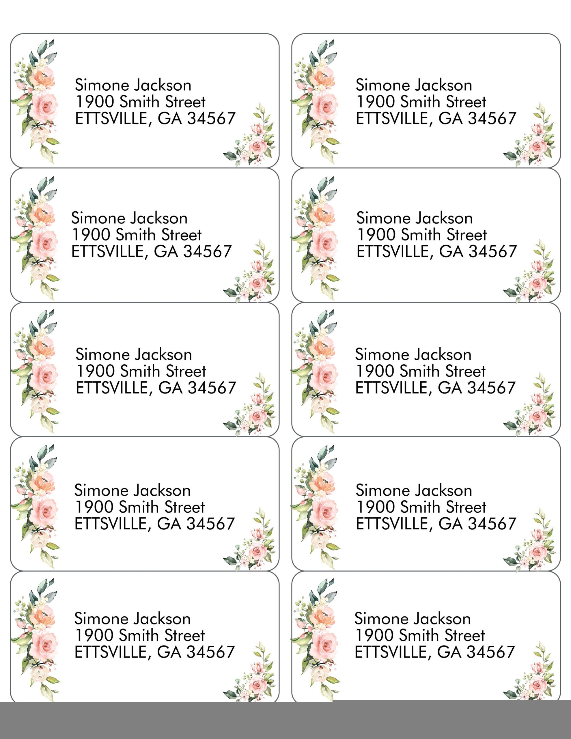 FREE Printable Address Mailing Labels Printable Labels