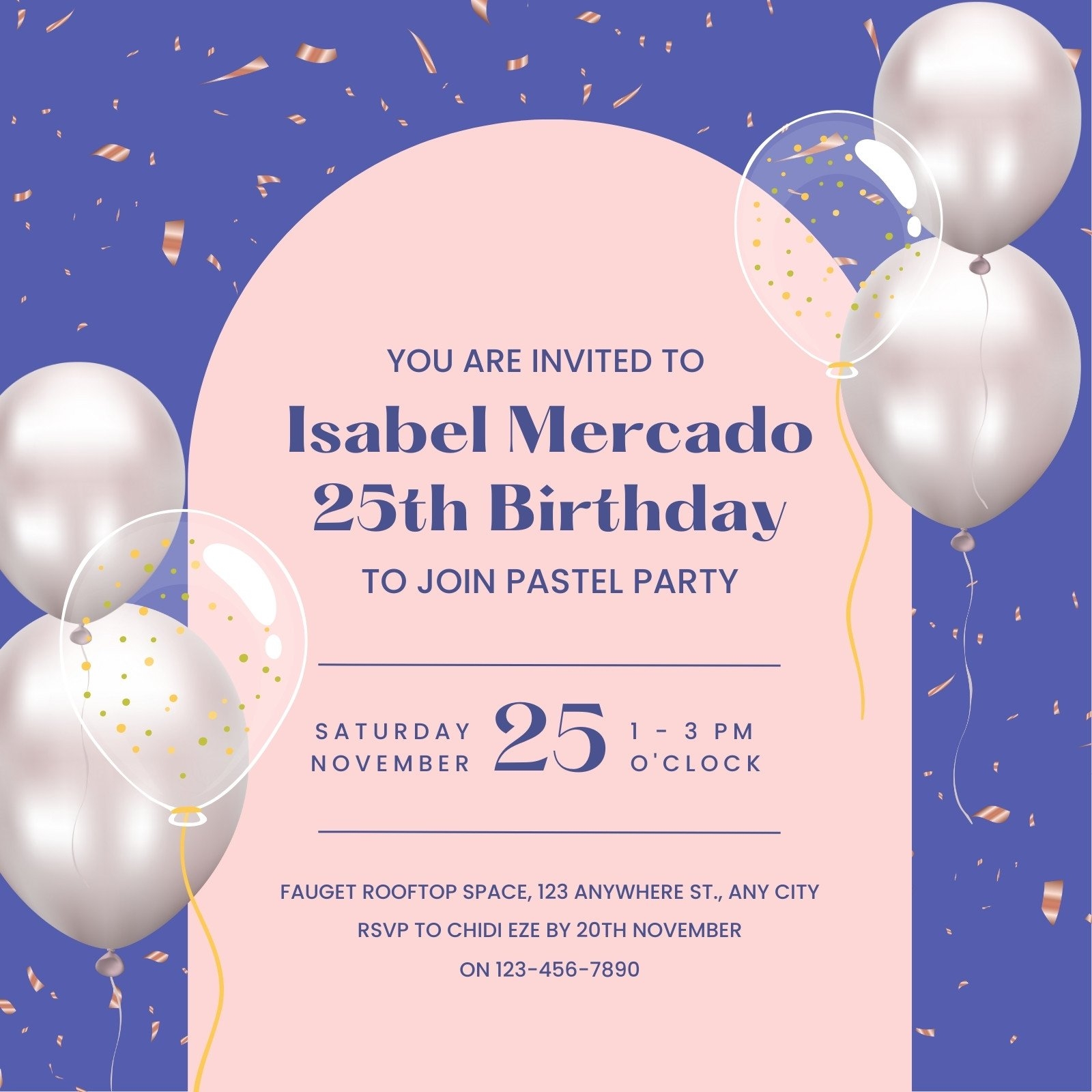 Free Printable Adult Birthday Invitation Templates Canva 42 OFF
