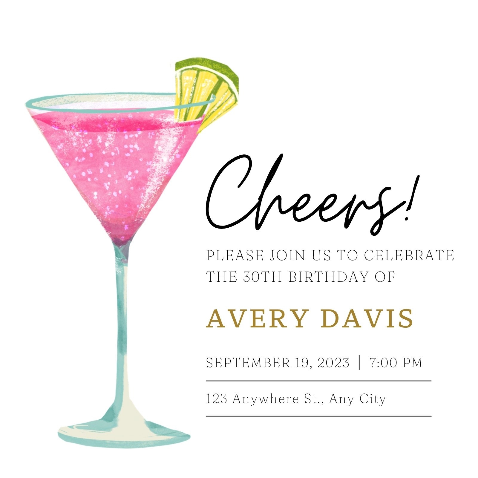 Free Printable Adult Birthday Invitation Templates Canva 53 OFF
