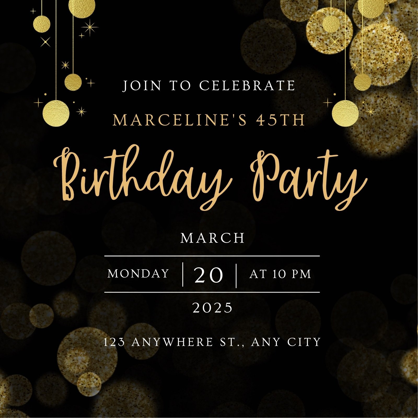 Free Printable Adult Birthday Invitation Templates Canva 59 OFF