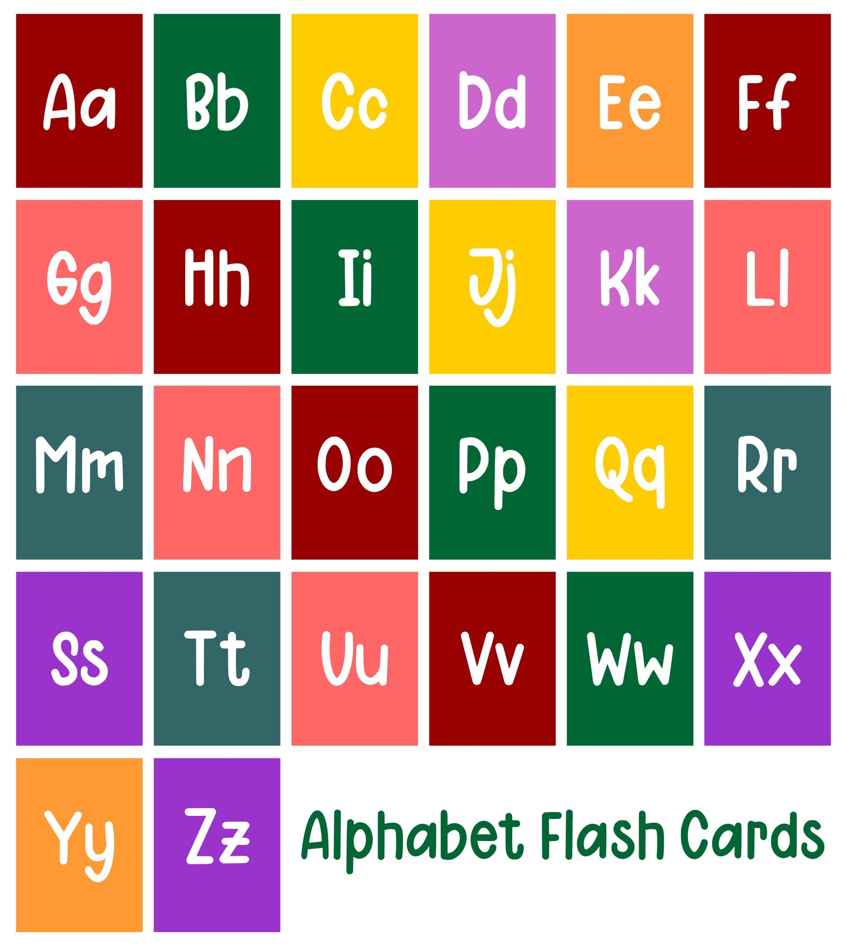 Free Printable Alphabet Flash Cards Printable Online