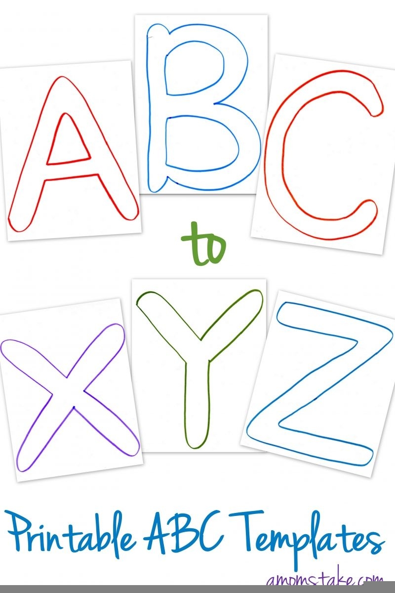 Free Printable Alphabet Stencil Letters Template Art Crafts Free 