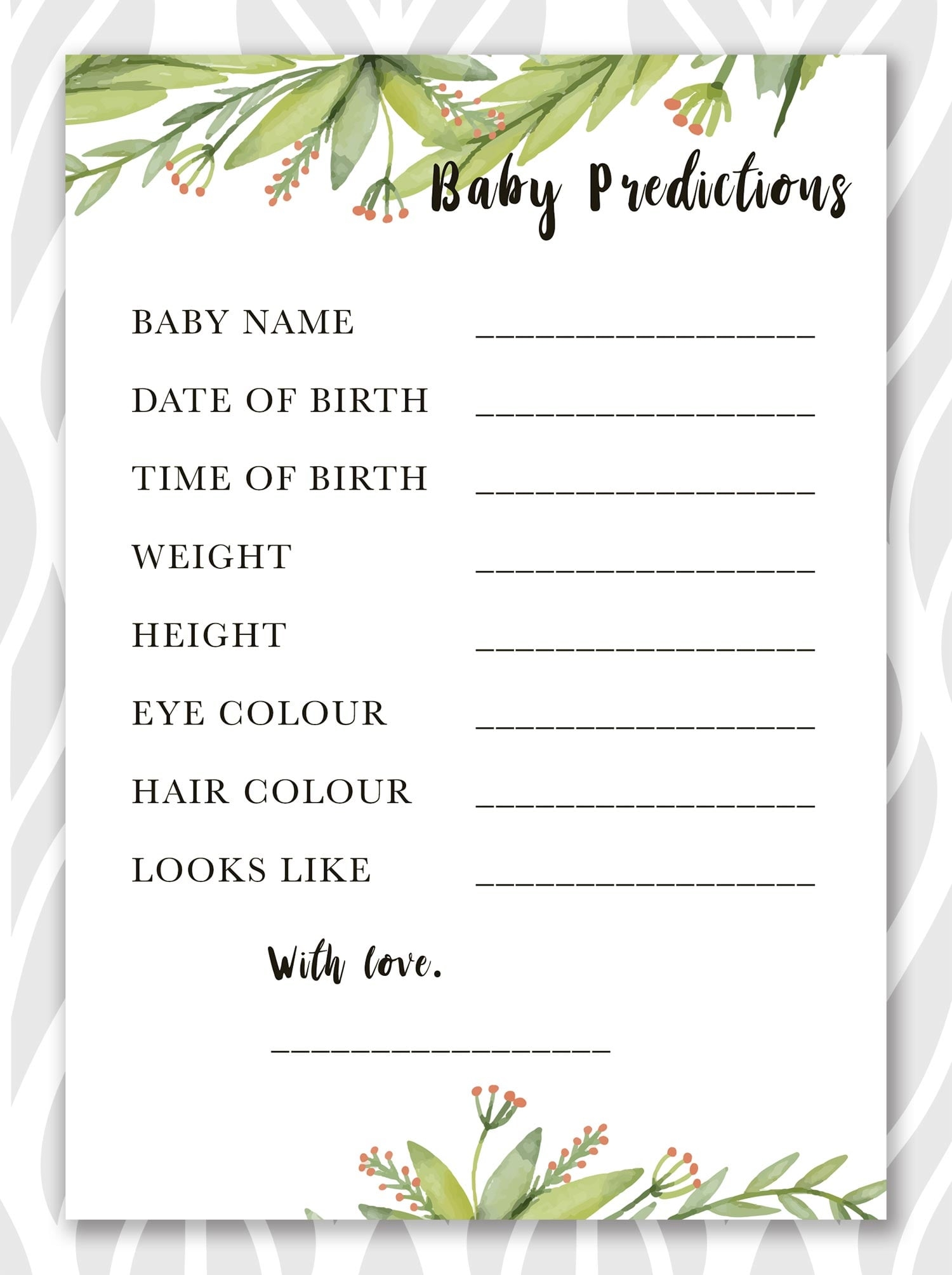 printable baby shower games uk