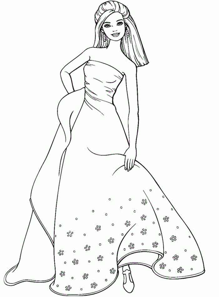 Barbie Coloring Pages Free