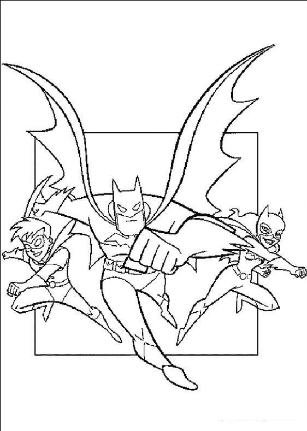 Coloring Batman Pages