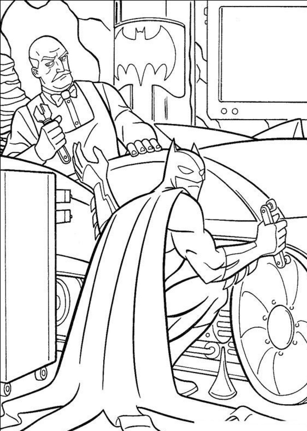 Coloring Book Pages Batman