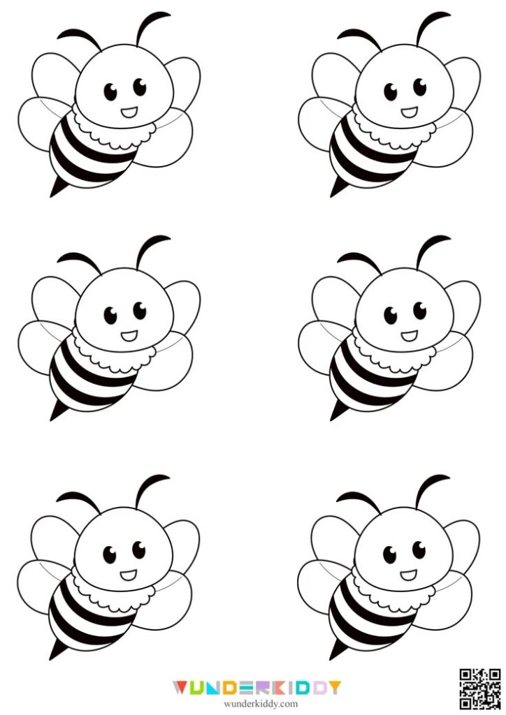 Free Printable Bee Template For Kindergarten Craft Develop