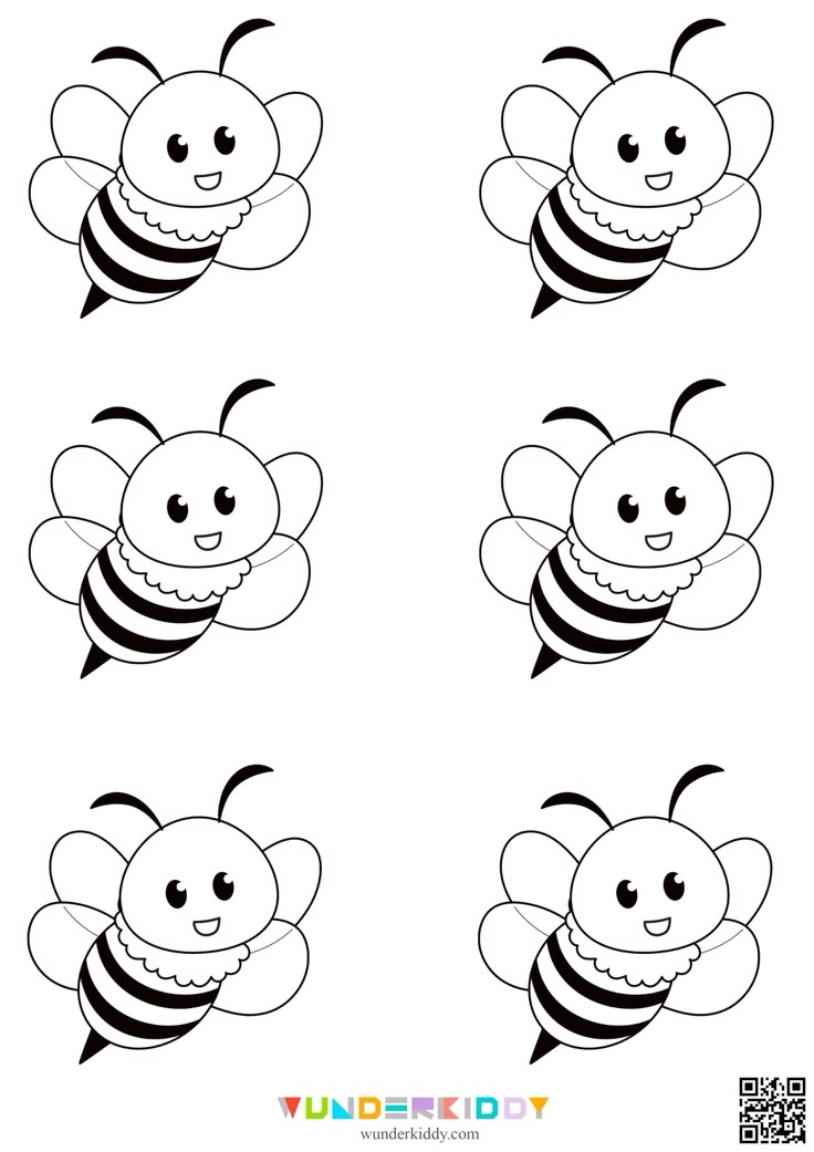Free Printable Bee Template For Kindergarten Craft Develop 
