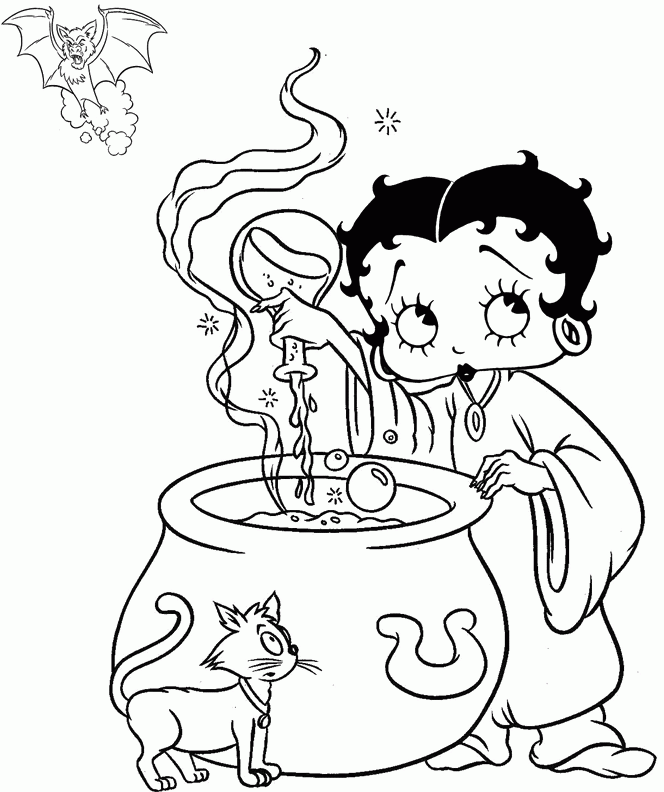 Free Printable Betty Boop Coloring Pages Coloring Home