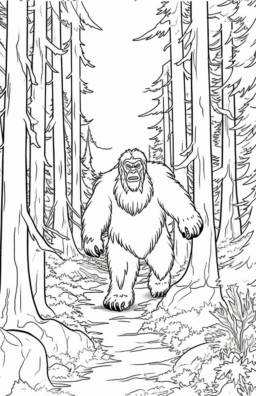Free Printable Bigfoot Coloring Pages Bigfoot Coloring Pages 