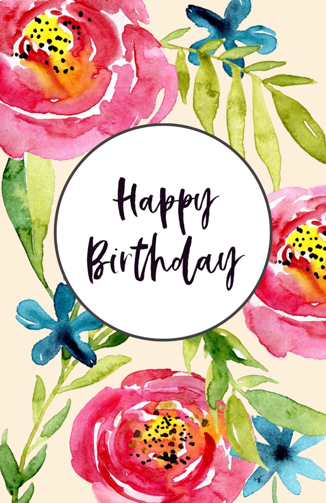 how to make a printable birthday card for free online