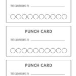Free Printable Blank Punch Card Template PDF